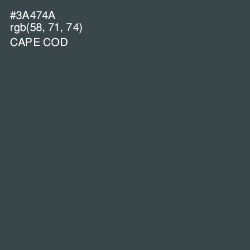#3A474A - Cape Cod Color Image